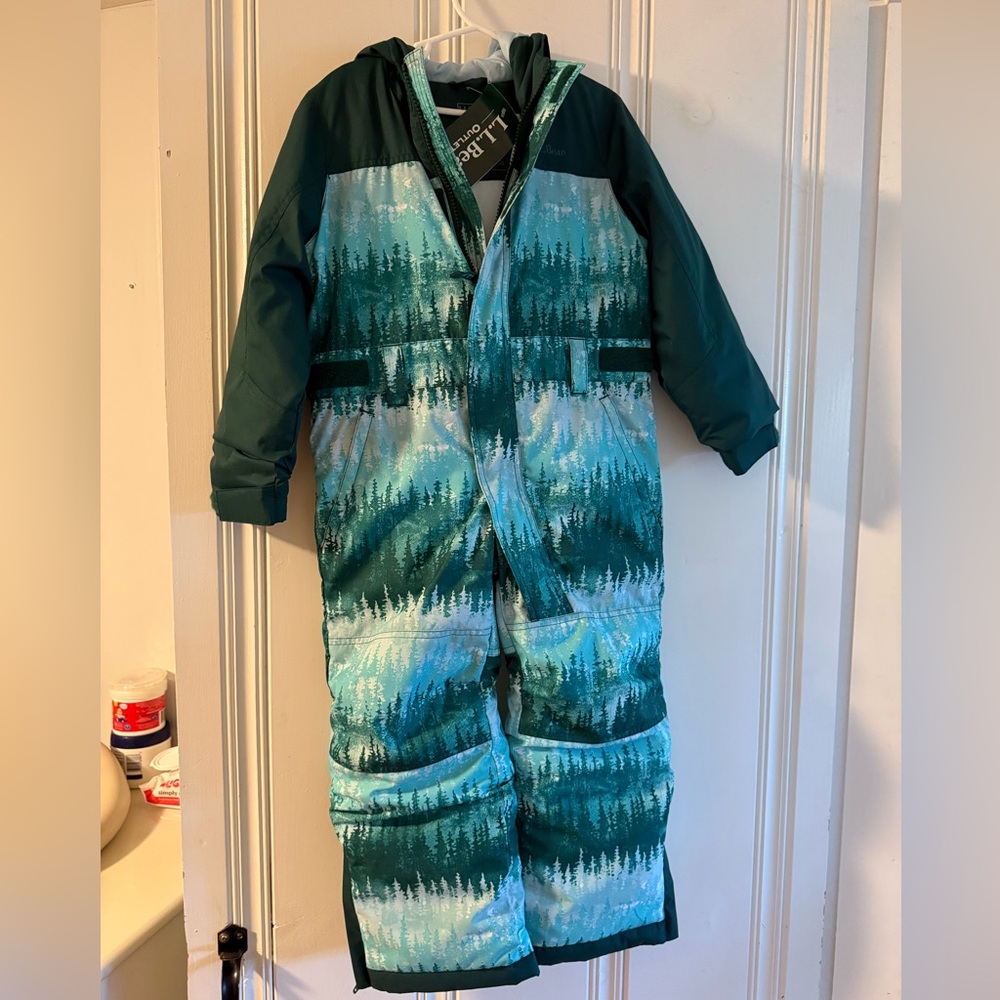 L.L. Bean Green and Teal Snowsuit